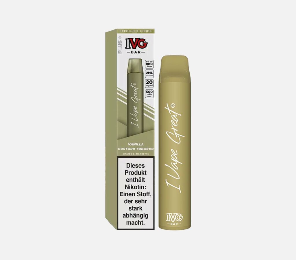 IVG Bar Plus Vanilla Custard Tobacco E-Shisha kaufen
