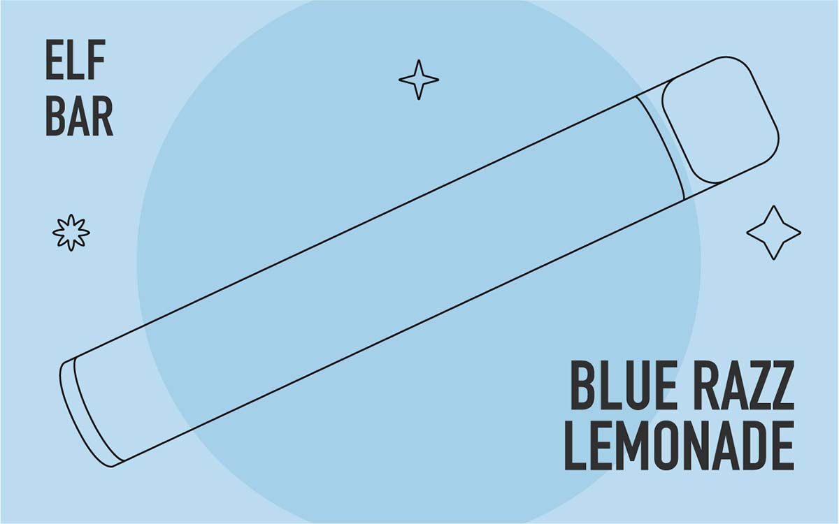 Markenbeschreibung: Blue Razz lemonade - Elf Bar