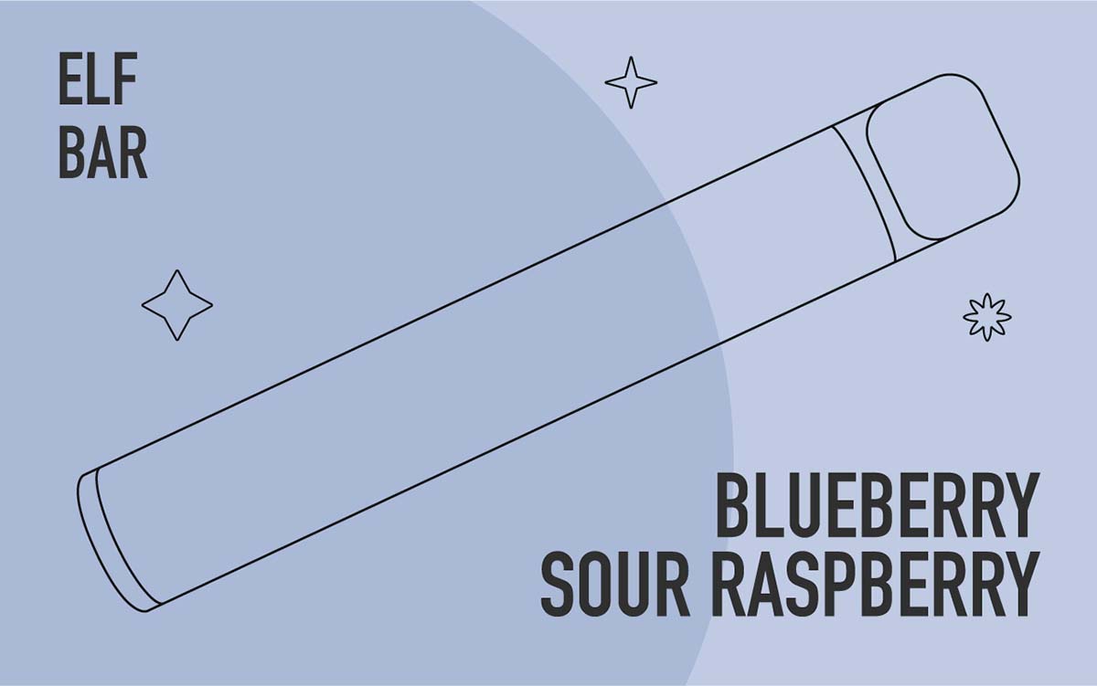 Markenbeschreibung: Blueberry Sour Raspberry - Elf Bar