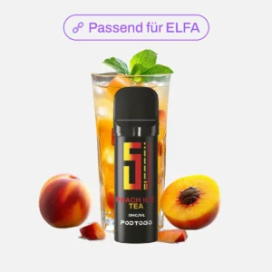 5EL POD2GO Nikotinfrei Pods - Peach Ice Tea