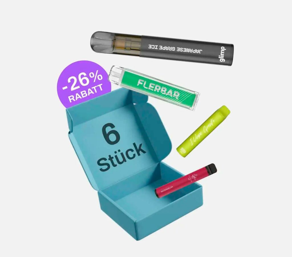 Die besten Einweg-E-Zigaretten mit 25% Rabatt kaufen