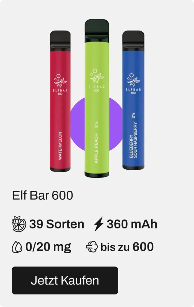 Elf Bar 600 Einweg e-Zigarette