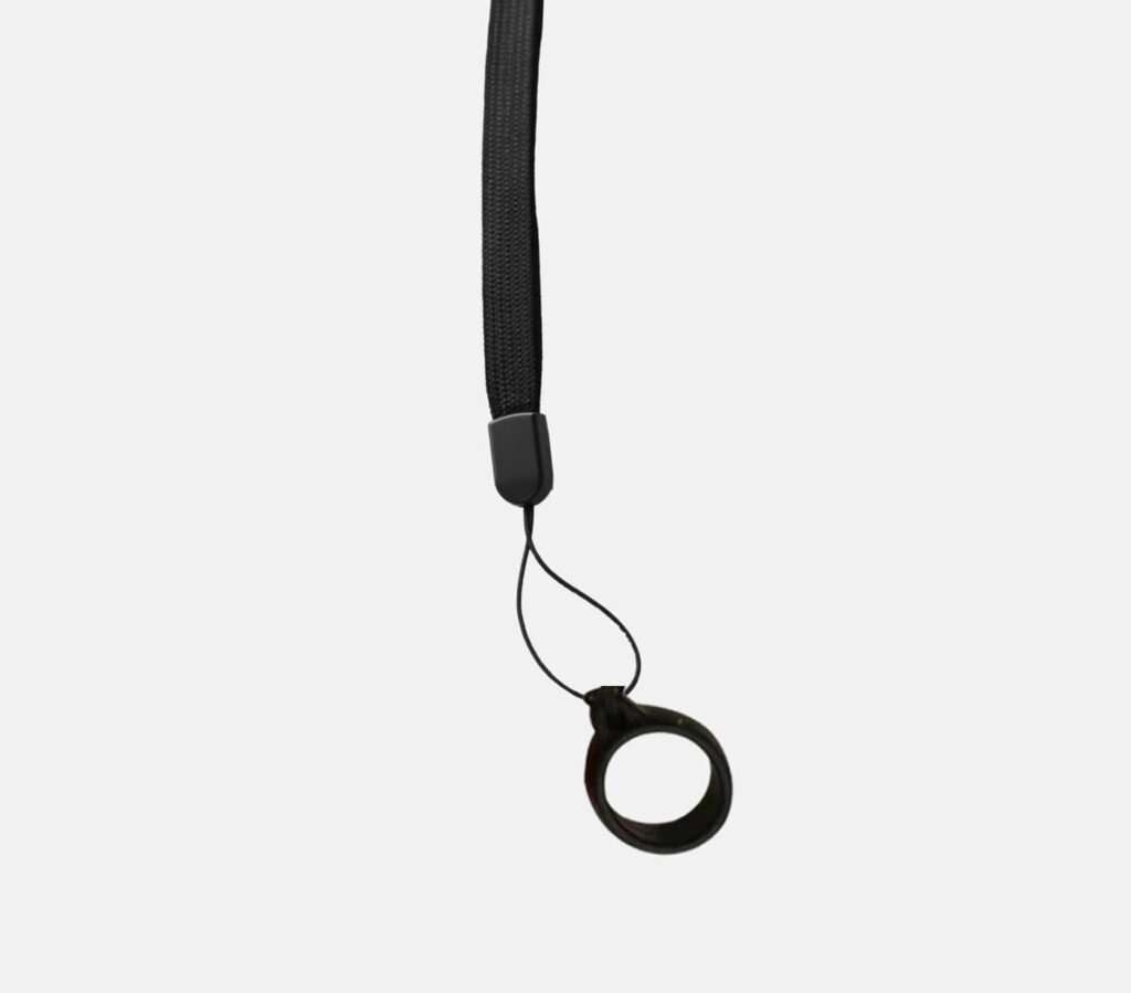 Vape-Lanyard mit Sicherheits-Silikonring-Tragegurte aus Textil-black kaufen