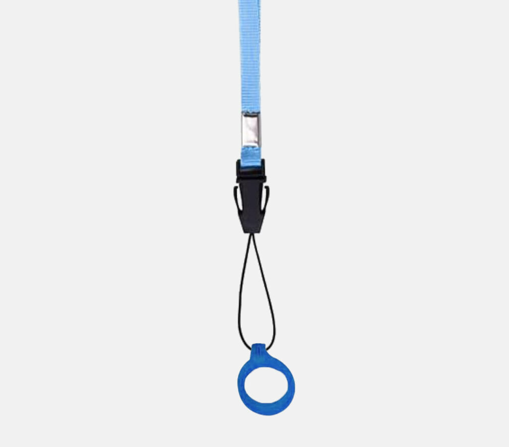 Vape-Lanyard mit Sicherheits-Silikonring-Tragegurte aus Textil-blau kaufen