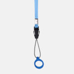 Vape-Lanyard mit Sicherheits-Silikonring-Tragegurte aus Textil-blau kaufen