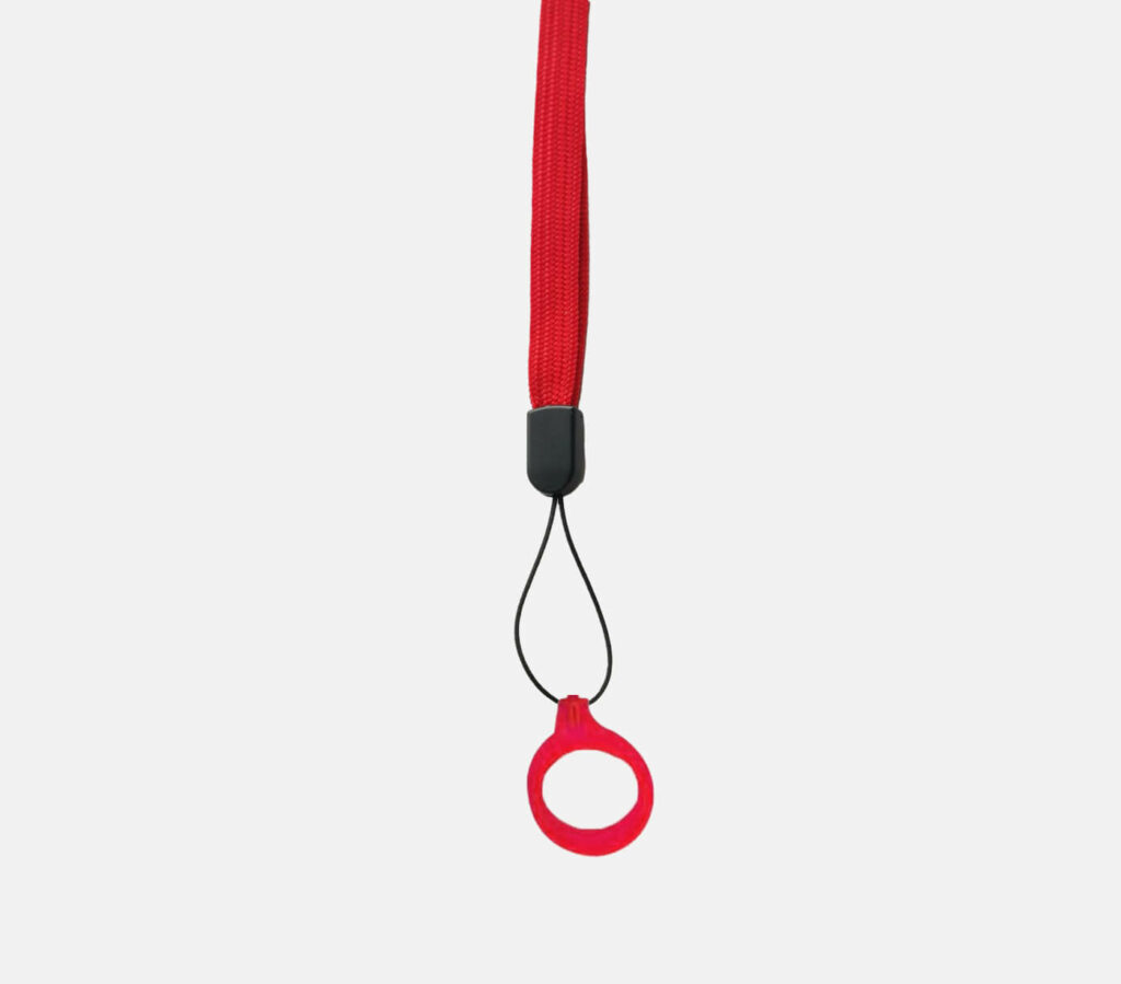 Vape-Lanyard mit Sicherheits-Silikonring-Tragegurte aus Textil-red kaufen