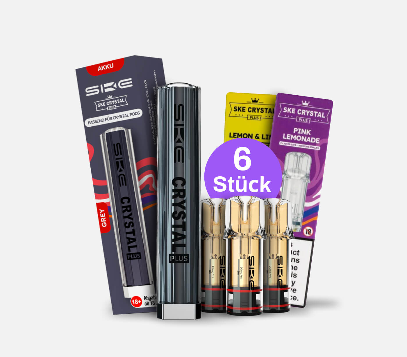 Ske Crystal Plus 6 Pods + Akku Bundle kaufen
