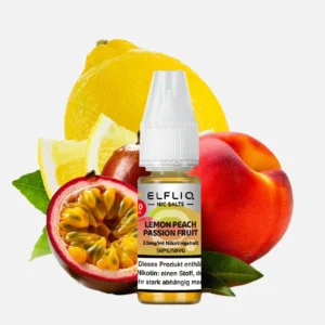 ELFLIQ Nikotinsalz Liquid 20mg - Lemon Peach Passion Fruit