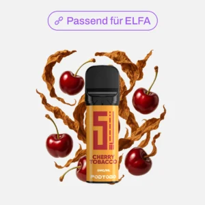 5EL POD2GO Nikotinfrei Pods - Cherry Tabak