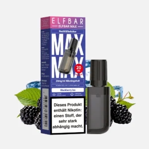 ELFBAR MAX Pods 20mg Nikotin - Blackberry Ice