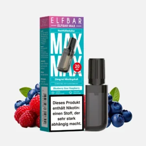 ELFBAR MAX Pods 20mg Nikotin - Blueberry Sour Raspberry