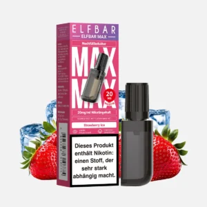 ELFBAR MAX Pods 20mg Nikotin - Strawberry Ice