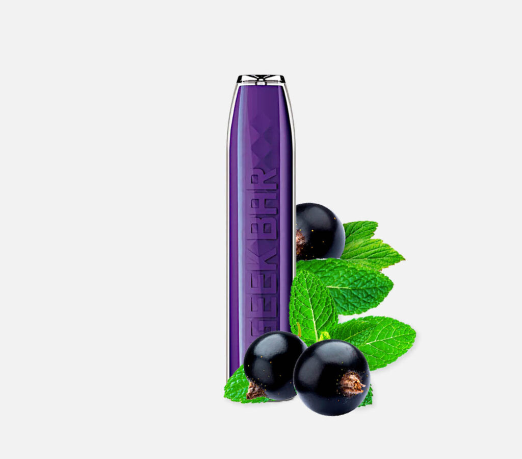 Blackcurrant Menthol Geek Bar Einweg E Zigarette 20 mg/ml Nikotin