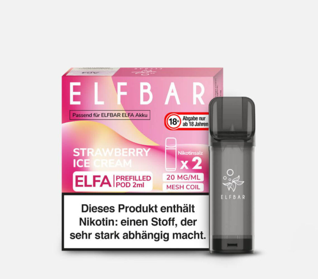Elf Bar Elfa Strawberry Ice Cream Prefilled Ersatz Pod kaufen