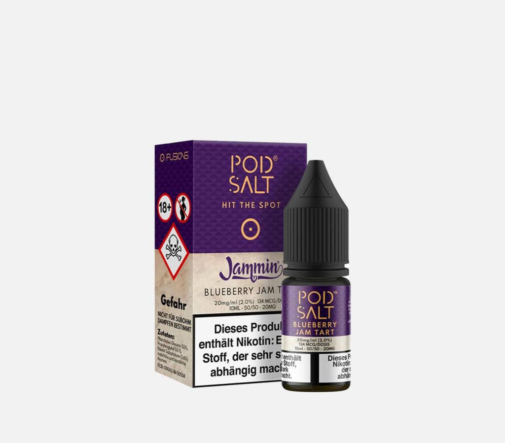 Pod Salt Fusion Nikotinsalz Liquid 20 mg/ml – Blueberry Jam Tart kaufen