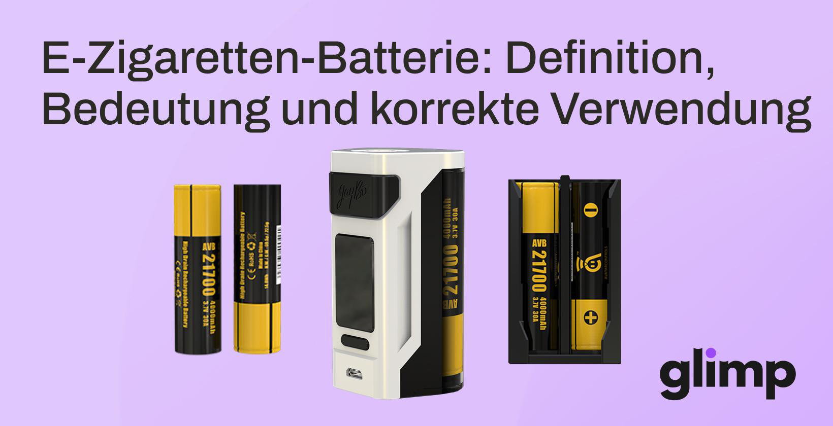 E-Zigaretten-Batterie
