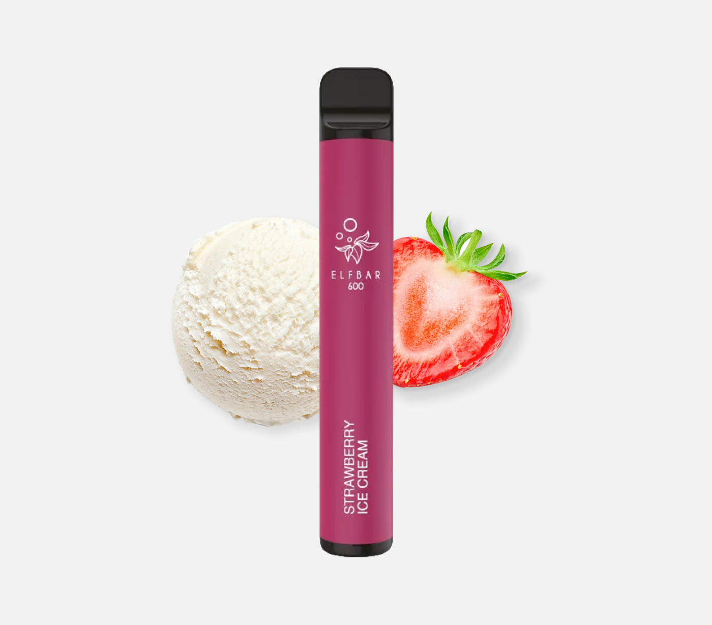 Elf Bar 600 Strawberry Ice Cream E-Shisha 20 mg/ml Nikotin 600 Züge kaufen