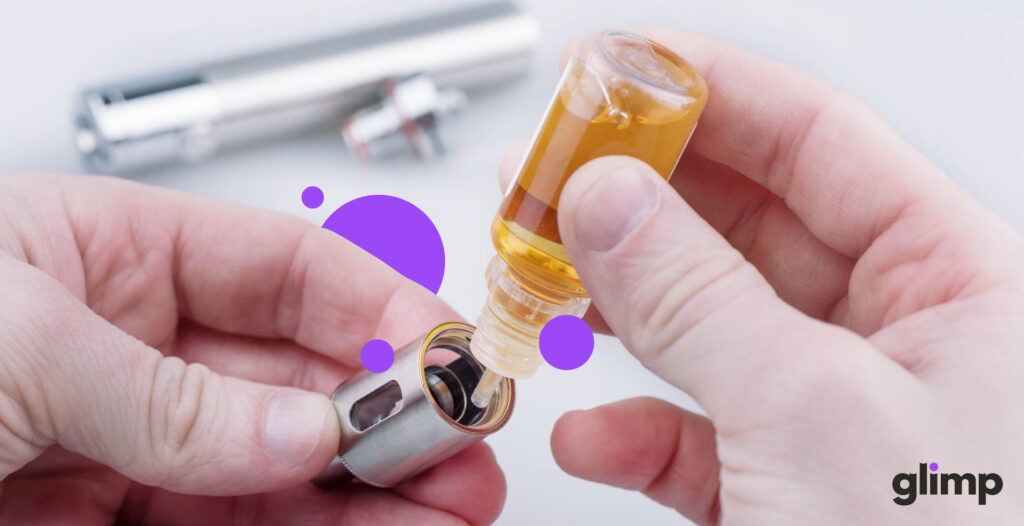 E-Liquid wird dunkel