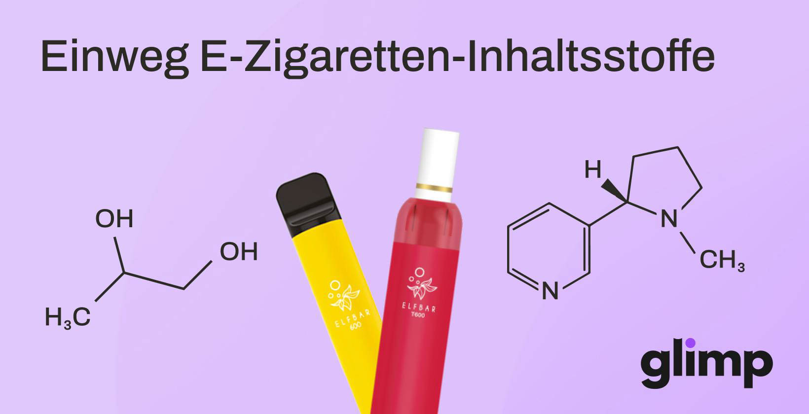 Inhaltsstoffe von Einweg-E-Zigaretten