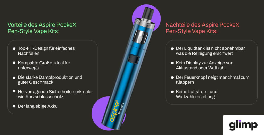 Aspire PockeX Pen-Style Vape Kit
