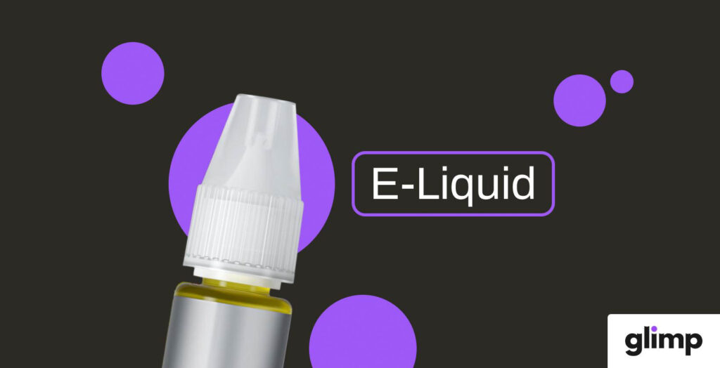 Das E-Liquid einer Einweg E-Zigarette