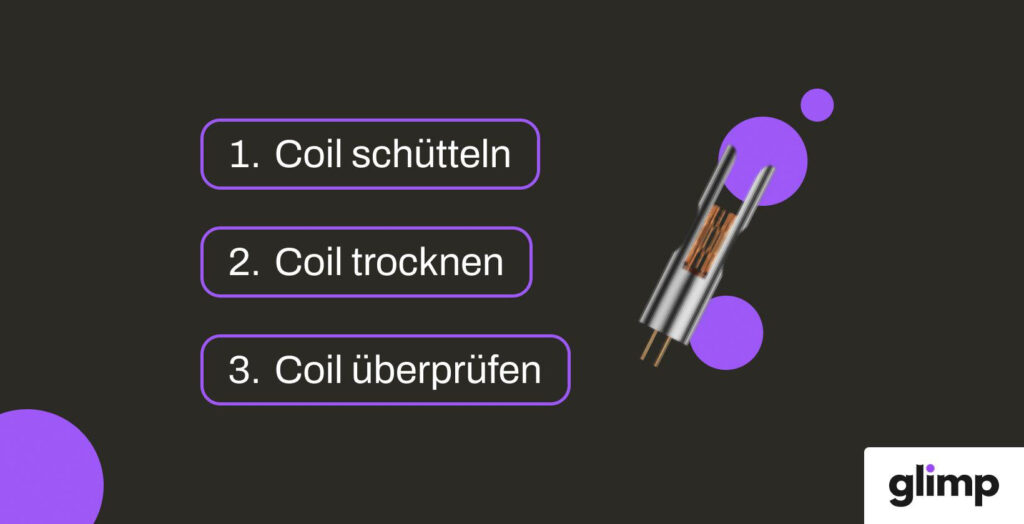 Das Trocknen von Einweg E-Zigarette
