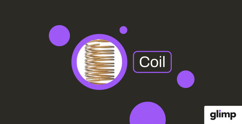 Der Coil einer Einweg E-Zigarette