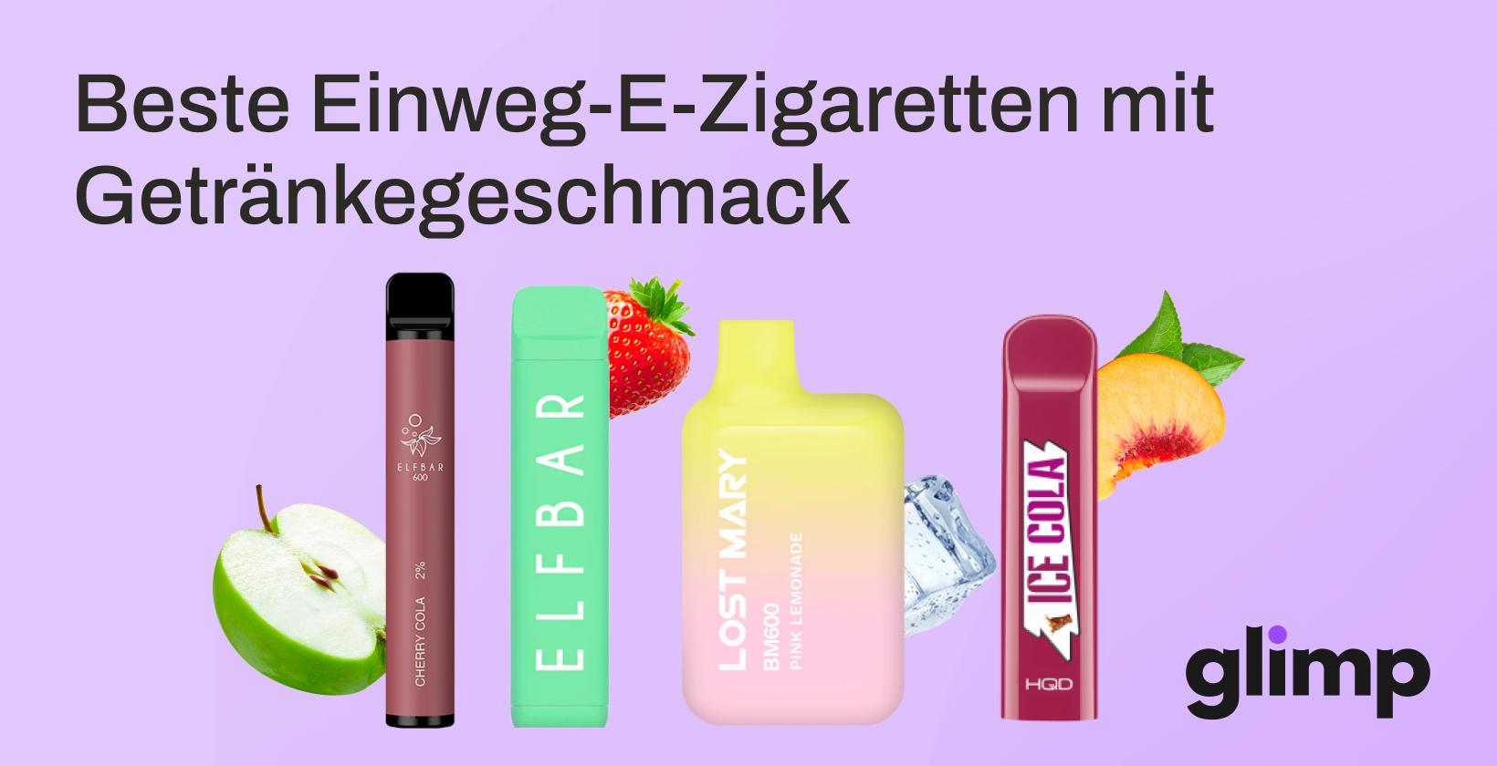 Die 20 besten Einweg E-Zigaretten mit Geschmacksrichtungen von Getränken