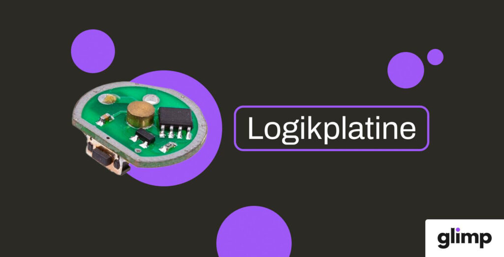 Die Logikplatine einer Einweg E-Zigarette