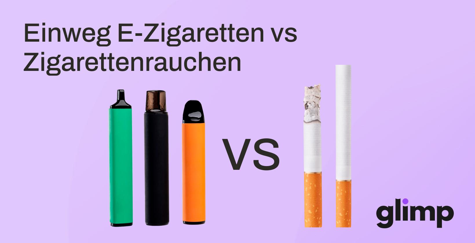 Einweg E-Zigaretten vs. Zigarettenrauchen