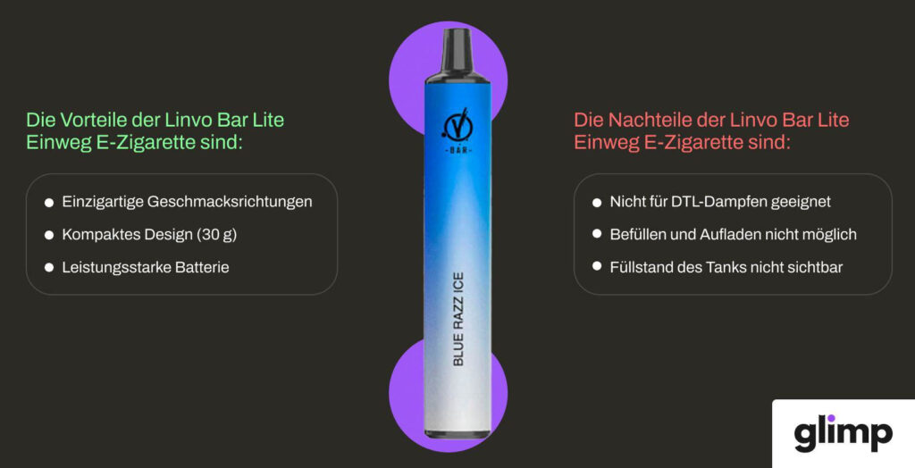 Linvo Bar Lite Einweg e-Zigarette
