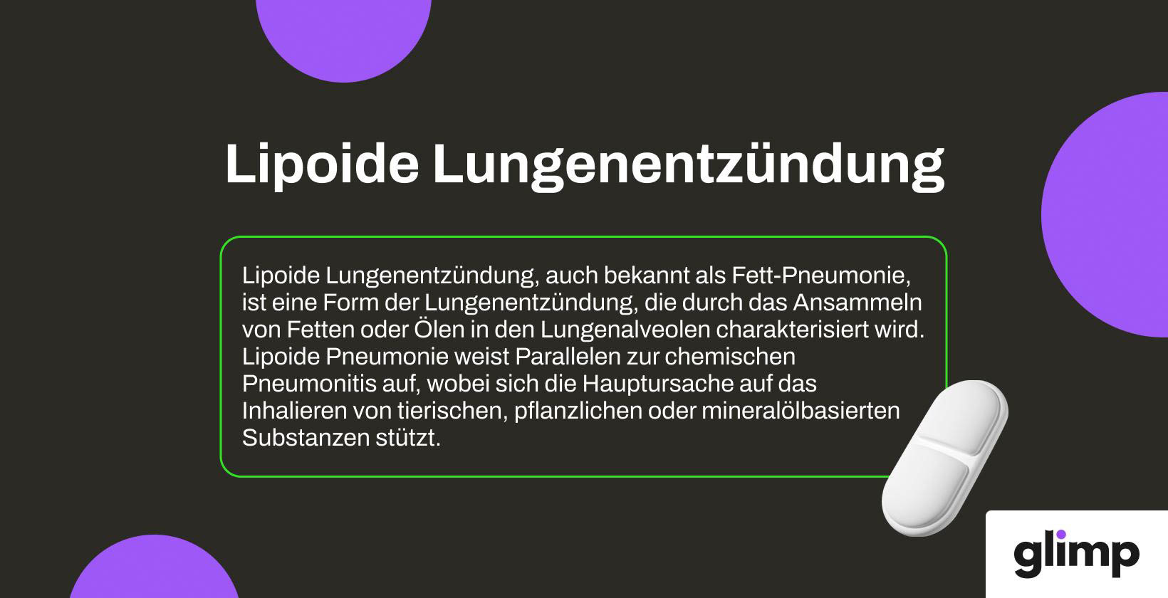 Lipoide Lungenentzündung
