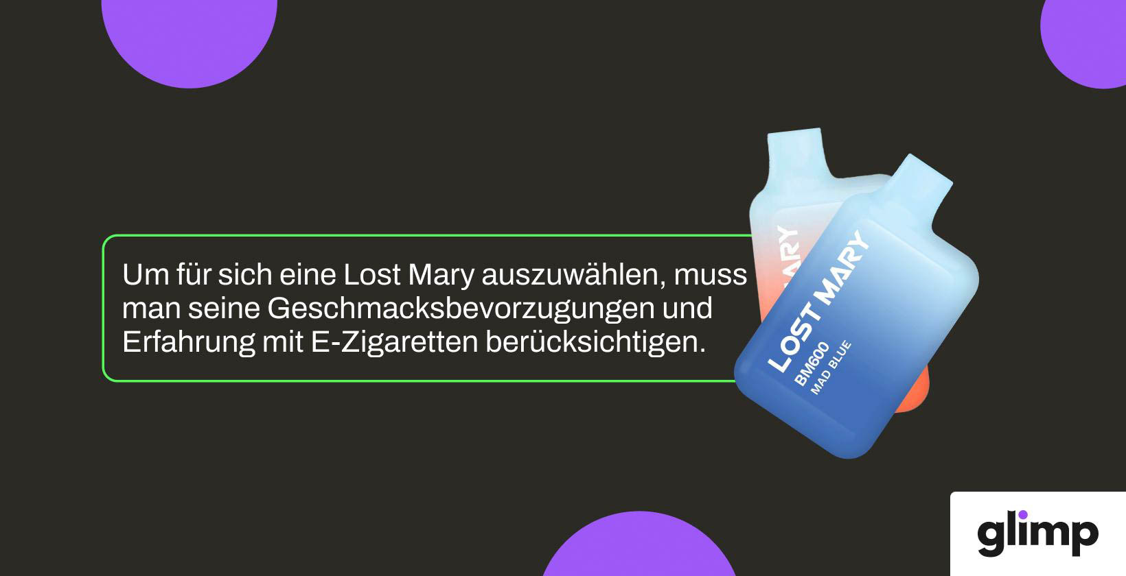 Lost Mary Einweg E-Zigarette kaufen