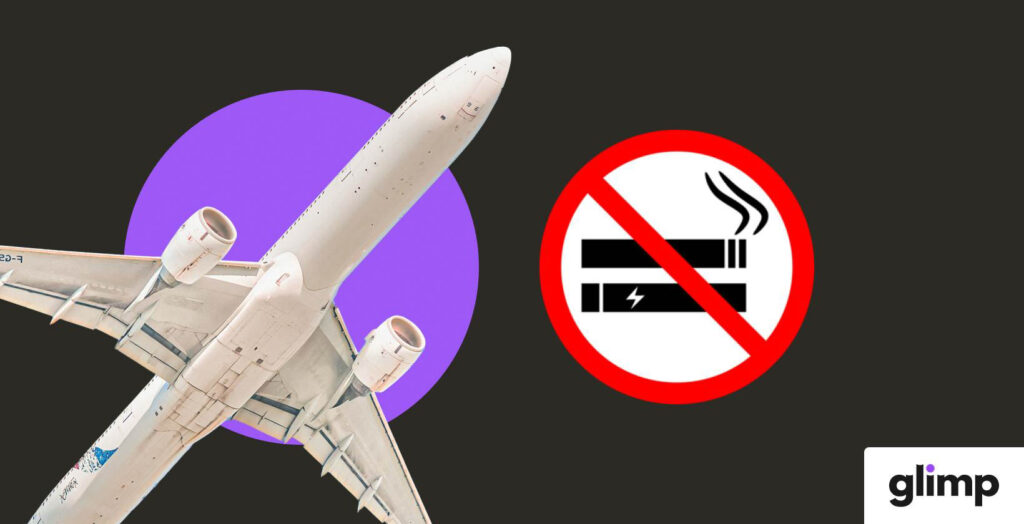 Rauchen im Flugzeug verboten