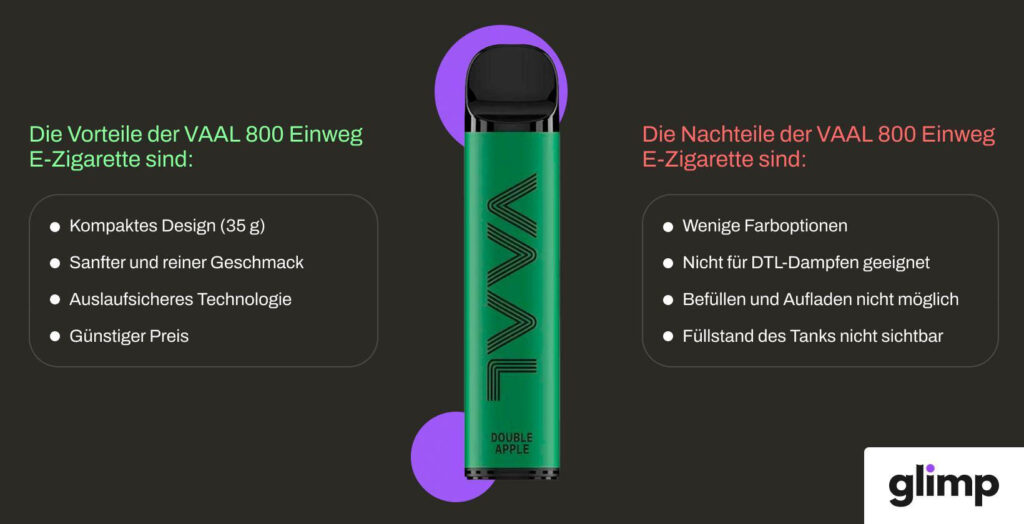 VAAL 800 Einweg e-ZIgarette