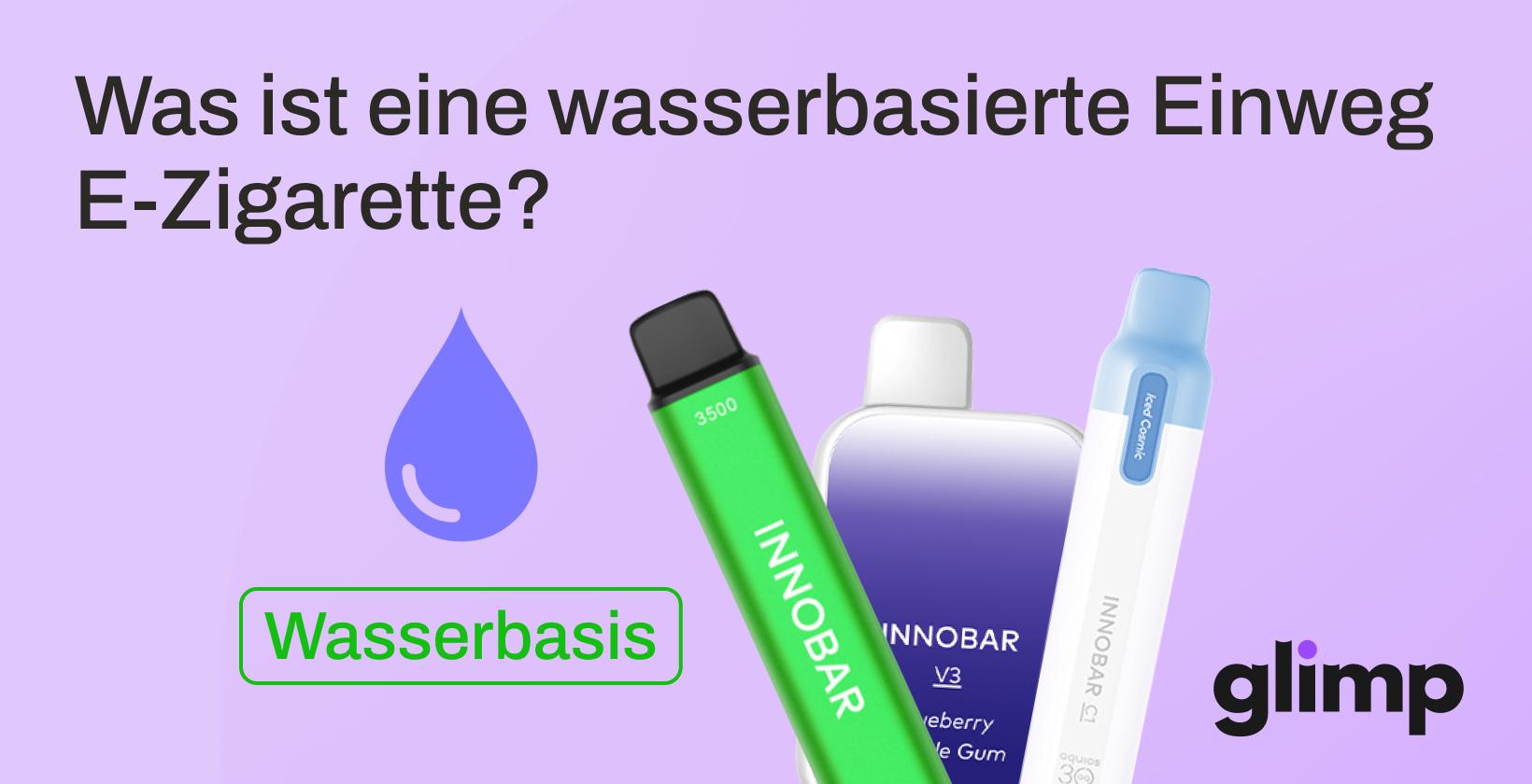 Was ist eine wasserbasierte Einweg E-Zigarette? Kann man mit Wasser dampfen?
