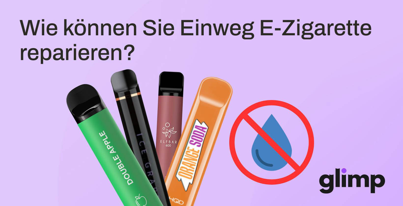 Was passiert, wenn Sie eine Einweg E-Zigarette ins Wasser fallen lassen? Wie können Sie es reparieren?