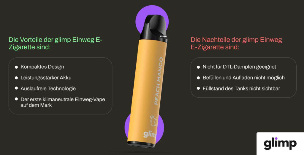 glimp 800 Einweg e-Zigarette