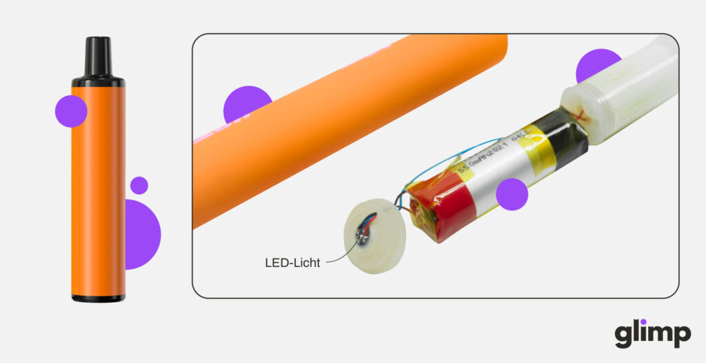 E-Zigaretten LED-Licht