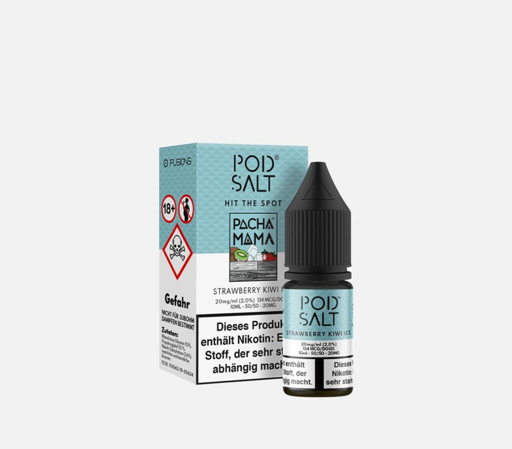 Pod Salt Fusion Nikotinsalz Liquid 20 mg/ml – Strawberry Kiwi Ice kaufen