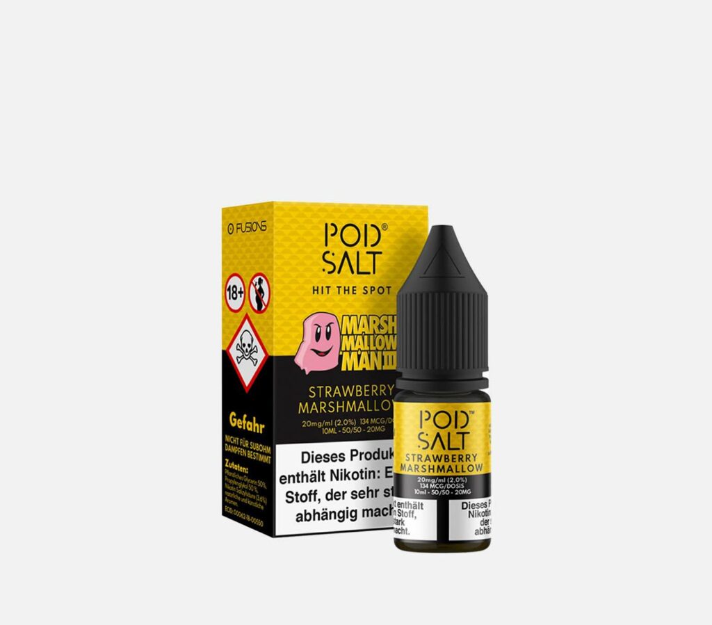 Pod Salt Fusion Nikotinsalz Liquid 20 mg/ml – Strawberry Marshmallow kaufen
